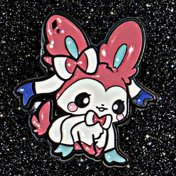 Pokémon Eevee Evolutions Chibi Enamel Pin Set – 9 Piece Collector’s Lot - Picture 5 of 11